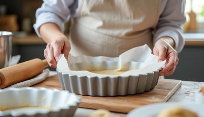 découvrez 4 astuces de pros pour stabiliser le papier cuisson dans tous vos moules, même les plus complexes, et évitez qu'il ne glisse lors de vos préparations.