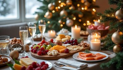 découvrez notre apéro noël facile pour le réveillon 2026 : des idées simples et élégantes pour une soirée chic réussie autour de l'apéritif.