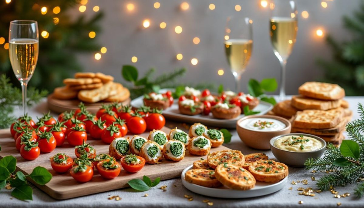 découvrez nos idées d'apéro végétarien pour le nouvel an 2026 : gourmand, chic et tellement savoureux que même les carnivores en raffolent !