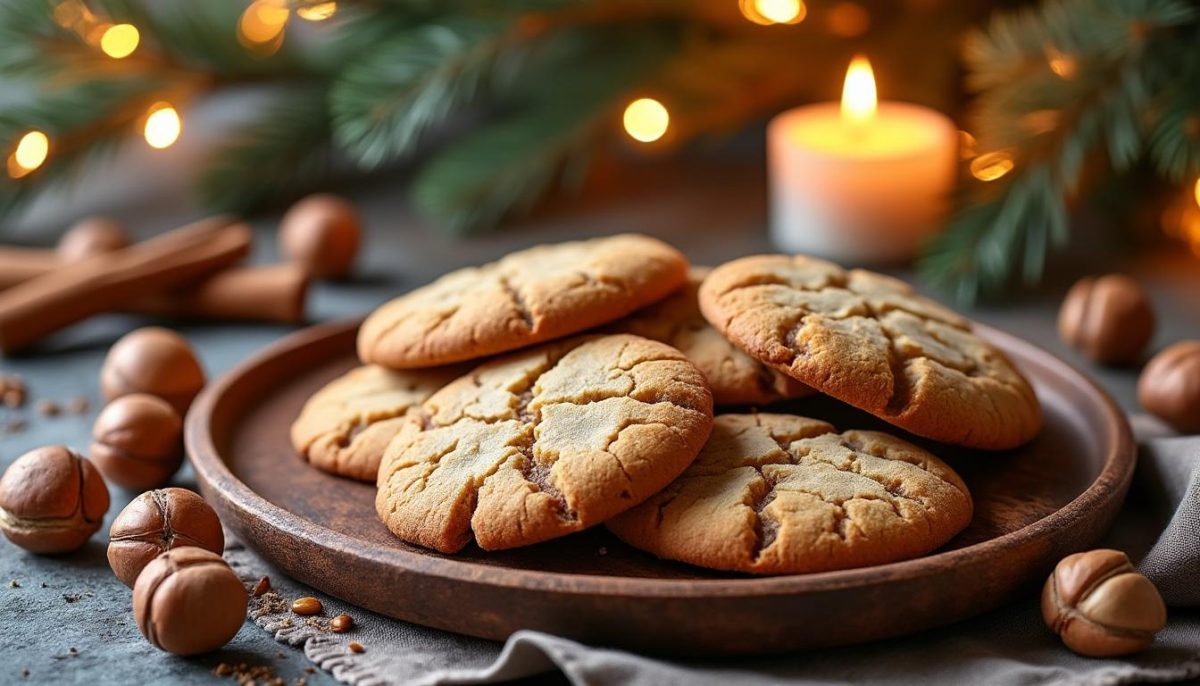 découvrez nos biscuits à la noisette, des douceurs fondantes qui embaument votre maison d'un parfum chaleureux et nostalgique pour un noël magique.