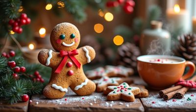 découvrez notre recette de bonhomme pain d’épices moelleux, parfait pour une ambiance chaleureuse et gourmande pendant les fêtes de fin d'année.