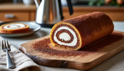 découvrez notre bûche express au airfryer, alliant une génoise moelleuse, une chantilly légère et un cacao intense pour un dessert délicieux et rapide qui impressionnera vos invités.