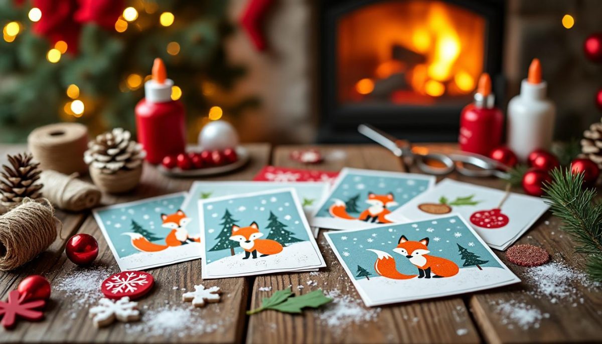 découvrez nos idées diy rapides pour créer des cartes simples de noël personnalisées et originales. parfait pour un cadeau fait main et plein de charme.