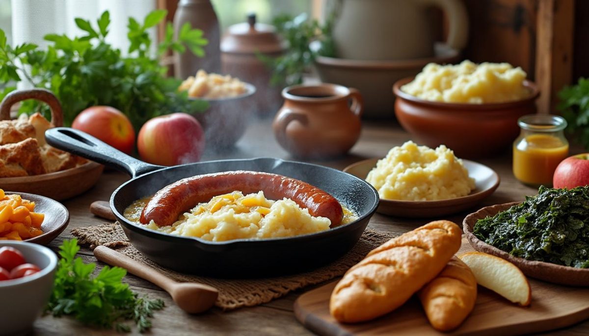 découvrez une recette simple et savoureuse : kielbasa et choucroute mijotés ensemble pour un confort optimal en une seule poêle.