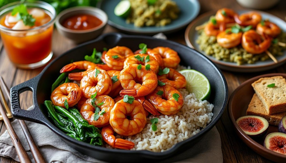 découvrez notre recette rapide de crevettes au miel et à l'ail, idéale pour un dîner savoureux et facile à préparer en quelques minutes.