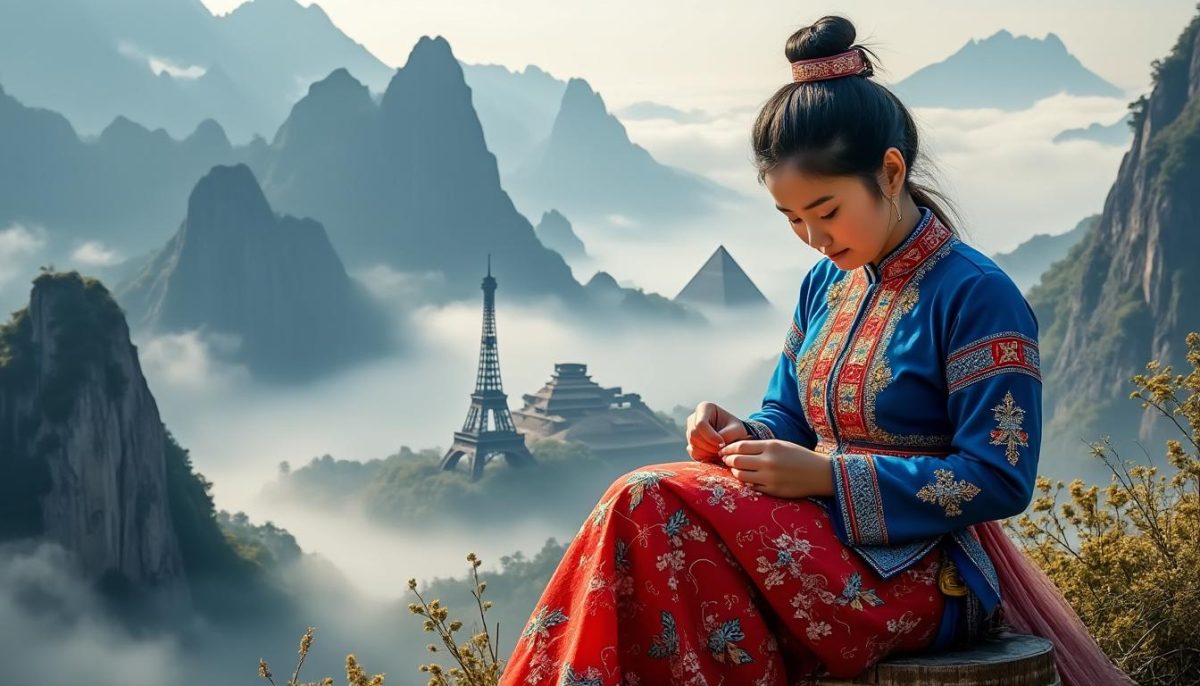 découvrez le voyage unique de la broderie yi, de ses racines dans les montagnes de chine à sa reconnaissance sur la scène mondiale, alliant tradition et art contemporain.