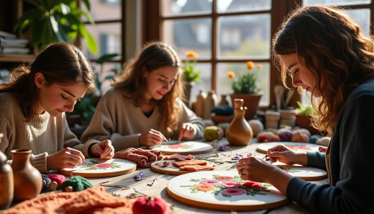 participez à notre atelier créatif de broderie à strasbourg (67) et découvrez l'art de la broderie traditionnelle et moderne. idéal pour tous les niveaux, laissez libre cours à votre créativité dans une ambiance conviviale.