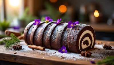savourez la bûche de noël de cyril lignac, une douceur légère et aérienne qui émerveillera vos invités dès la première bouchée. parfaite pour des fêtes gourmandes et raffinées.