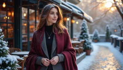 découvrez notre collection élégante de châles et étoles féminines parfaits pour sublimer votre style durant la saison hivernale. alliez confort et raffinement avec nos accessoires chic et chaleureux.