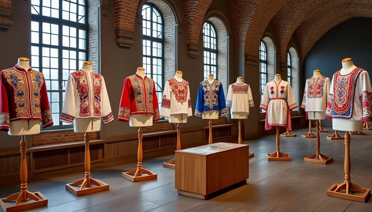découvrez l'exposition d'authentiques chemises brodées au musée d'oujhorod, un voyage culturel riche en traditions et savoir-faire artisanal.