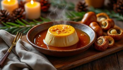 découvrez notre recette de foie gras fondant accompagné d'un bouillon aromatique et de champignons dorés, un festin de noël raffiné pour ravir vos invités.