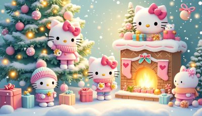 découvrez des idées déco kawaii et festives pour noël avec hello kitty. transformez votre maison en un univers adorable et coloré pour célébrer les fêtes en douceur.