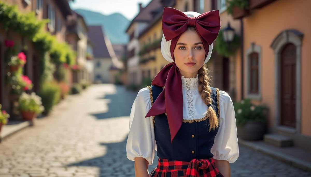 découvrez le costume traditionnel alsacien et l'élégance intemporelle du nœud en soie française, symbole d'un patrimoine riche et raffiné.