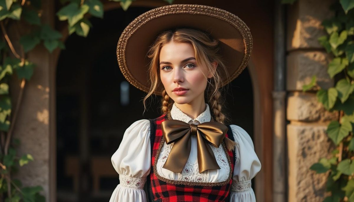 découvrez l'élégance intemporelle du costume traditionnel alsacien, sublimé par le raffinement du nœud en soie française, symbole d'un savoir-faire unique et d'un héritage culturel précieux.