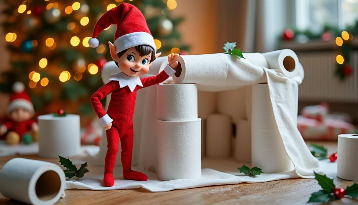 découvrez l'histoire amusante du lutin farceur qui a construit un incroyable fort en papier toilette, mêlant créativité et espièglerie pour un moment plein de surprises.