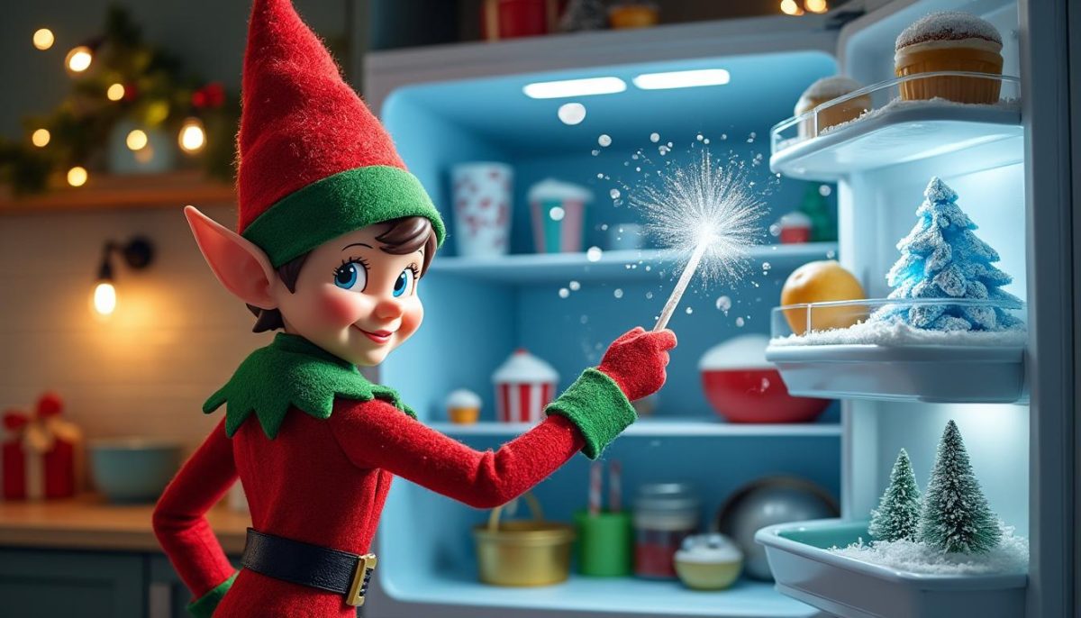 découvrez comment le lutin farceur a métamorphosé votre frigo en un véritable pôle nord magique, avec des surprises hivernales amusantes et inattendues !