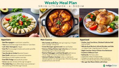 découvrez notre plan de repas hebdomadaire du 22 décembre 2025, avec des menus gourmands et équilibrés pour toute la semaine, adaptés à vos goûts et besoins nutritionnels.