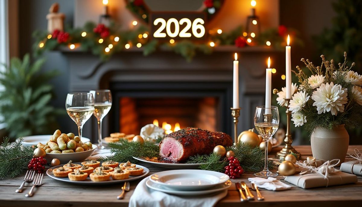 découvrez des recettes faciles et chic pour un menu de réveillon nouvel an 2026 qui impressionnera vos invités et sauvera votre soirée festive.