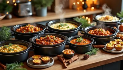 découvrez des recettes de noël faciles et savoureuses à préparer au slow cooker. laissez mijoter vos plats en douceur pour un repas festif prêt sans effort et plein de saveurs.
