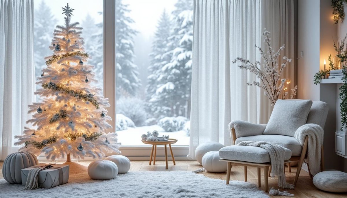 découvrez notre sapin blanc de noël, un modèle au stylisme pur et élégant qui apportera une touche sophistiquée et lumineuse à votre décoration festive.