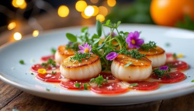 découvrez notre recette facile et économique de carpaccio de saint-jacques, parfaite pour impressionner vos convives lors des fêtes avec un plat raffiné et savoureux.