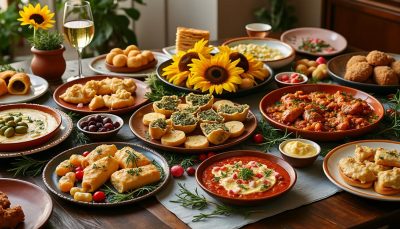 découvrez une recette d'entrée festive à préparer à l'avance, parfaite pour impressionner et ravir tous vos convives lors de vos repas de fête.