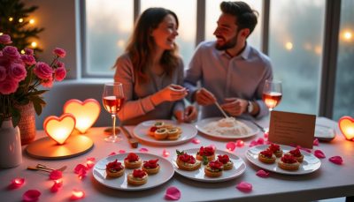 découvrez 4 entrées rapides et délicieuses à préparer pour célébrer la saint-valentin avec votre moitié.