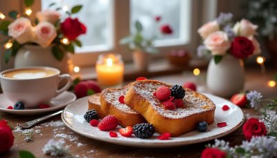 découvrez 4 recettes de pain perdu romantiques parfaites pour une saint-valentin gourmande et pleine d'amour. préparez un petit-déjeuner ou un dessert mémorable pour votre moitié.
