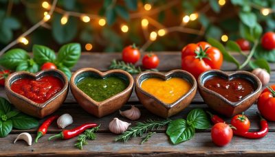 découvrez 4 recettes de sauce spéciales saint-valentin pour sublimer vos plats et ravir vos papilles lors d'un dîner romantique inoubliable.