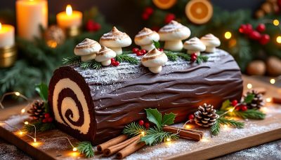 découvrez notre recette facile de bûche de noël pour un réveillon 2026 réussi : rapide à préparer, avec un look pâtissier qui épatera vos invités.