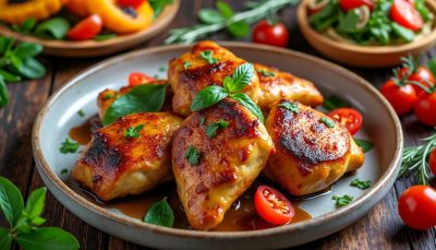 découvrez la recette ultime des cuisses de poulet glacées, délicieusement sucrées et savoureuses, que vous aurez envie de préparer encore et encore.
