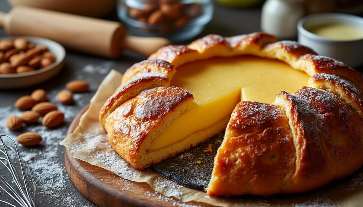 découvrez la galette des rois de cyril lignac, une pâtisserie gourmande alliant un feuilletage croustillant, une crème d’amande onctueuse et un glaçage éclatant pour un plaisir royal.