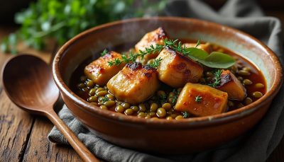 découvrez la pintade aux lentilles, un mijoté raffiné, fondant et parfumé qui réinvente les plats classiques de la famille avec une touche d'authenticité et de gourmandise.