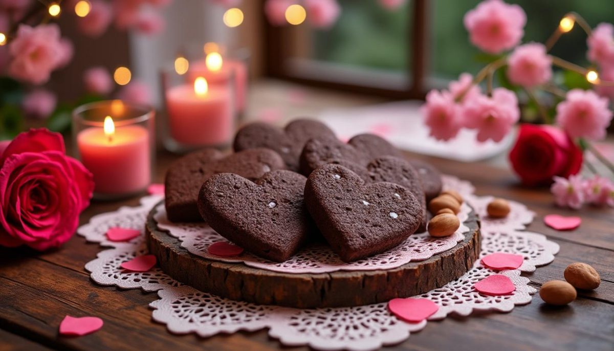 découvrez notre recette gourmande de cookies en forme de cœur, au chocolat noir et noisettes, parfaite pour la saint-valentin 2026. un dessert simple et délicieux à partager avec amour.