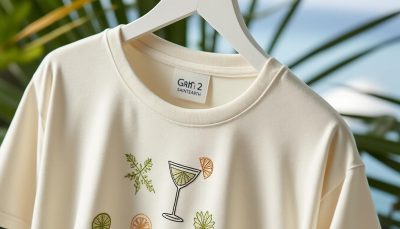 découvrez le t-shirt en coton mc2 saint barth avec la broderie exclusive 'gin tonic, s’il vous plaît !'. profitez de nos offres spéciales sur les vêtements pour un style unique et décontracté.