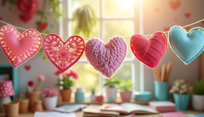 découvrez 5 idées créatives de guirlandes de cœurs diy pour décorer votre saint-valentin avec amour et originalité.
