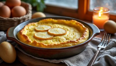 découvrez une recette simple et réconfortante : une omelette soufflée à base de trois œufs et une pomme de terre, parfaite pour réchauffer vos soirées d’hiver.