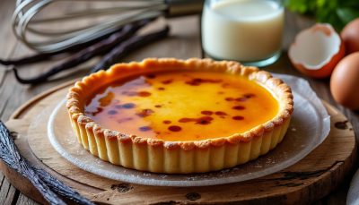 découvrez le flan pâtissier ultra crémeux et délicieusement vanillé de laurent mariotte, une recette maison qui surpasse toutes les versions industrielles.