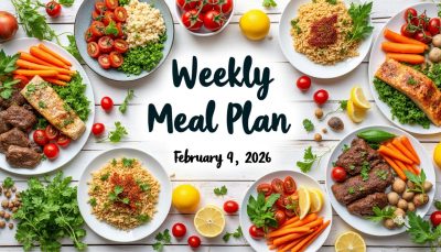 découvrez notre plan repas hebdomadaire pour la semaine du 9 février 2026, alliant saveurs gourmandes et équilibre nutritionnel pour des repas sains et délicieux au quotidien.