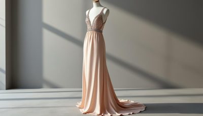 découvrez la robe longue en soie armani exchange ornée de broderies en strass, alliant élégance et glamour. disponible dès maintenant en vente en ligne de prêt-à-porter haut de gamme.