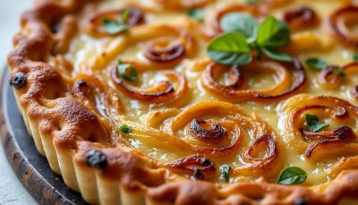 découvrez la tarte alsacienne aux oignons confits, une recette secrète qui sublime chaque bouchée avec une saveur surprenante et authentique.