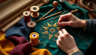 explorez l'art du tissage et de la broderie, et plongez dans l'élégance intemporelle des techniques précieuses qui façonnent la mode.