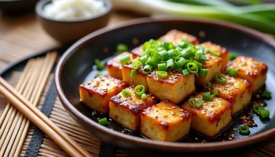 découvrez le tofu teriyaki, une délicieuse fusion de saveurs japonaises authentiques alliant douceur et umami pour un plat sain et savoureux.