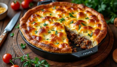 découvrez notre recette facile de tourte du berger accompagnée d'une sauce riche et onctueuse, parfaite pour un repas savoureux et réconfortant.