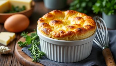 découvrez une recette express de soufflé au chèvre sans béchamel ni blancs montés, prête en 15 minutes, légère et savoureuse, parfaite pour régaler vos papilles rapidement.