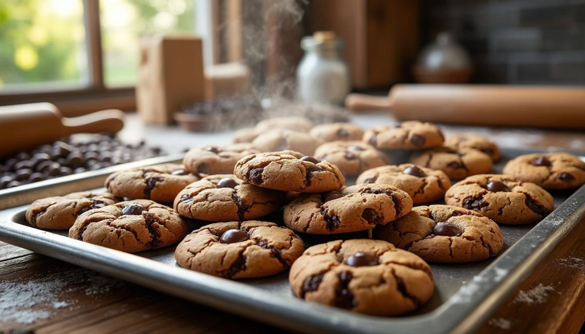 découvrez nos cookies au chocolat tout juste sortis du four, pour une maison qui devient un temple du plaisir gourmand chaque semaine.