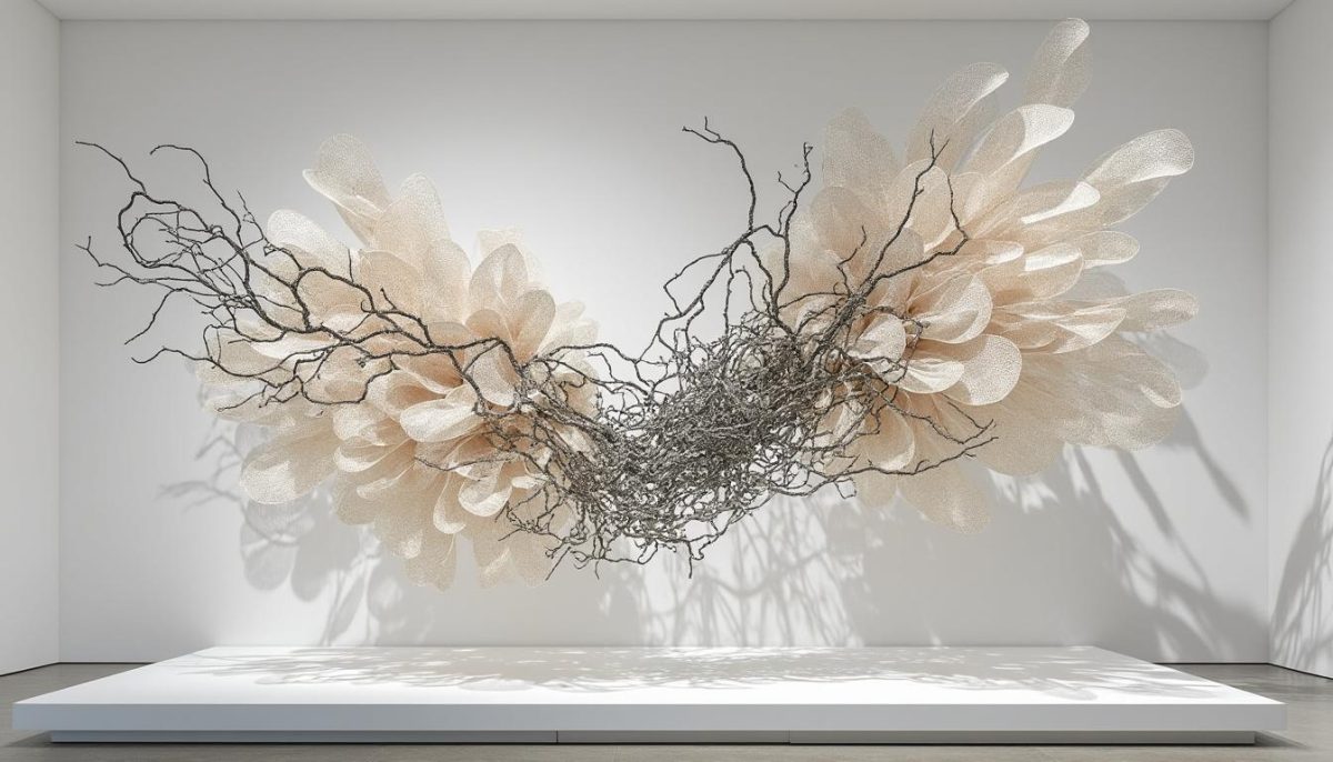 découvrez l’univers poétique et sculptural de françoise maggion saint jean dans l'exposition « de fil et de papier » à la médiathèque. une immersion artistique entre textures, formes et émotions.