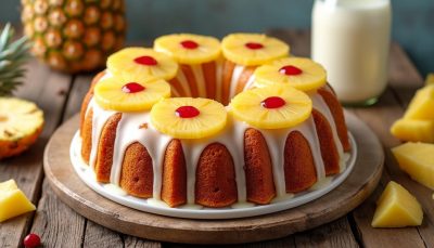 découvrez le secret d'un gâteau à l’ananas et lait concentré ultra moelleux, sans sucre ajouté, pour une douceur saine et savoureuse qui surprendra vos papilles.