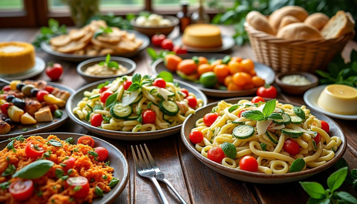découvrez la recette incontournable de la salade de pâtes, fraîche et savoureuse, que tout le monde adore déguster en premier lors des repas conviviaux.