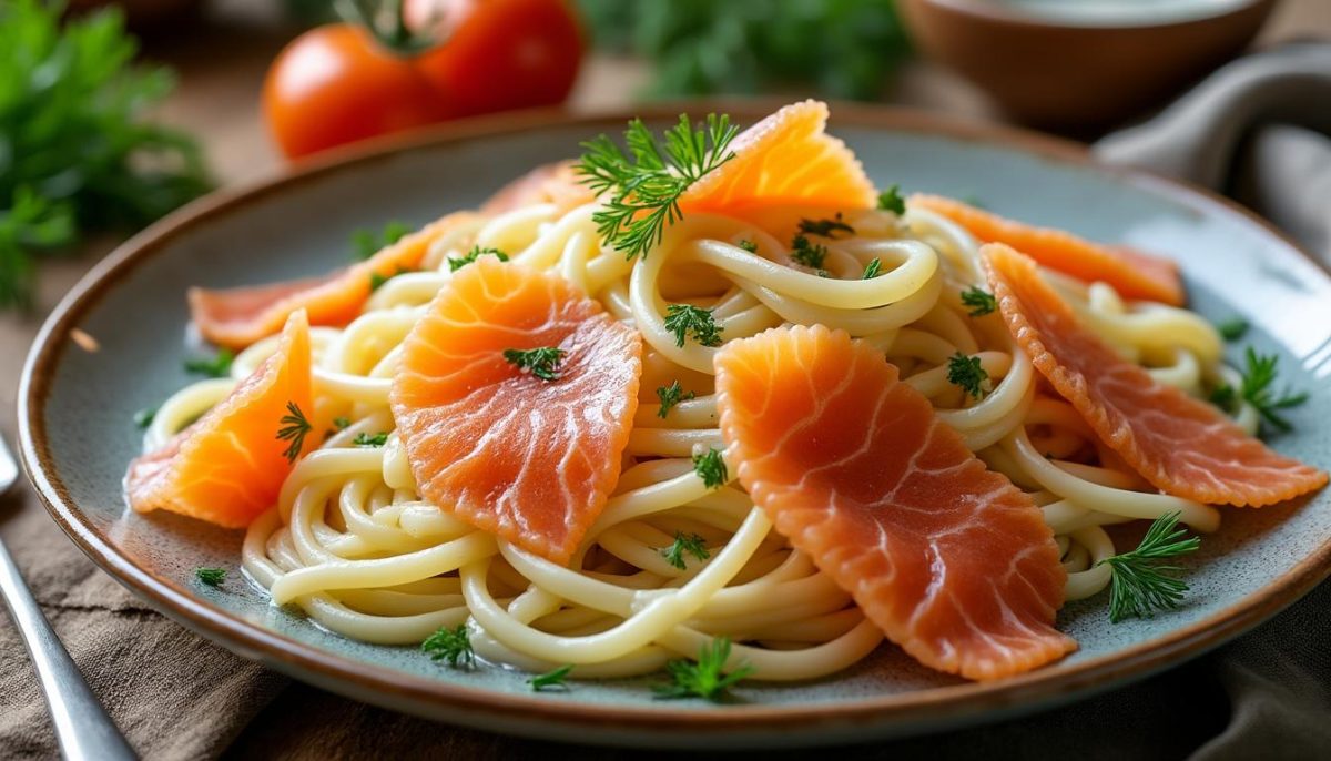 découvrez la recette parfaite de pâtes au saumon fumé et mascarpone, alliant fraîcheur, douceur veloutée et saveurs fumées pour un plat délicieusement gourmand.